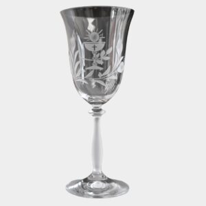 Verre à pied Eucharistie calice et hostie