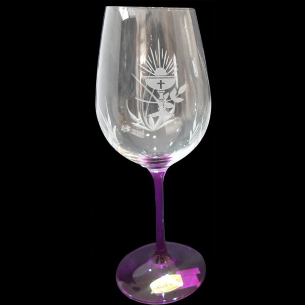 Verre de communion à pied Rose avec Calice