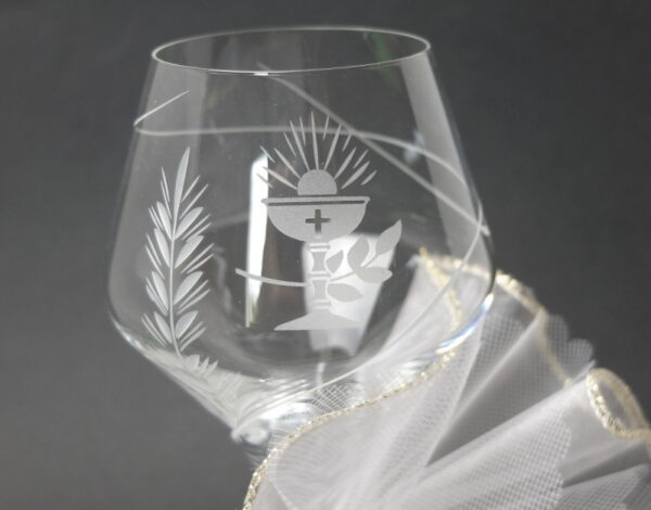 Details Verre à vin de communion avec calice oenologie