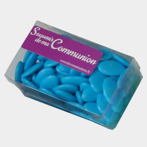 Dragées au chocolat bleues